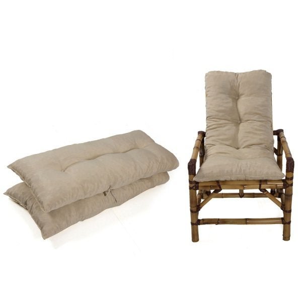 Kit 2- Almofadas Para Cadeira Ou Sofá De Bambu - 33 - 1