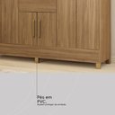 Ver imagem 2 de Guarda Roupa Casal 8 Portas e 2 Gavetas Paranaguá - Amêndola Touch