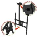 Ver imagem 4 de Suporte Teto Tv 10"-65" Vesa 600x400 Giro 360° Novo - Preto