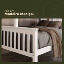 Ver mais imagens de Beliche com Cama de Casal Solteiro de Madeira Merk Moveis