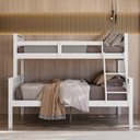 Ver imagem 4 de Beliche com Cama de Casal Solteiro de Madeira Merk Moveis