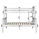 Ver imagem 5 de Beliche com Cama de Casal Solteiro de Madeira Merk Moveis