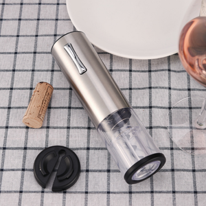 Abridor de Vinho Elétrico Aço Inox Saca Rolhas Portátil Recarregável
