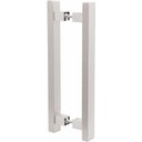 Ver imagem 1 de Puxador Alça para Porta de Passagem 3227 Cromo Escovado 400mm Mital 01 Par