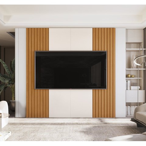 Painel Sierra 1.8 para TV até 75 Polegadas com Ripado Real