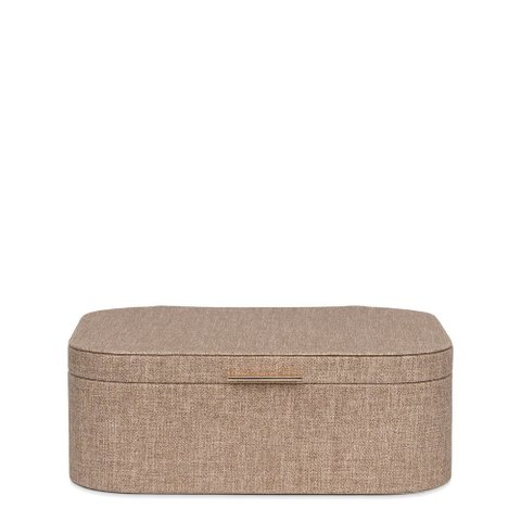 Caixa Decorativa em Mdf com Revestimento em Pu Marrom 32,5cm 22911p Mart