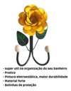 Ver imagem 4 de Cabide 2 Ganchos Rosas de Ferro - Suporte Duplo:amarelo
