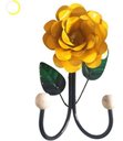 Ver imagem 2 de Cabide 2 Ganchos Rosas de Ferro - Suporte Duplo:amarelo