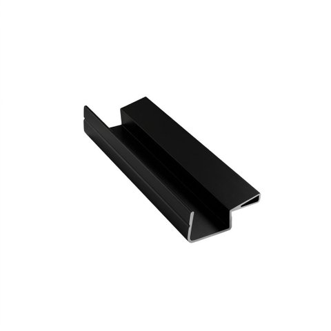 Perfil Puxador Alumínio Sp-0238 para 15mm Barra de 3m Preto - Sp Alumínio Barra