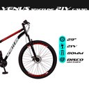 Ver imagem 2 de Bicicleta Aro 29 Quadro 17 Aço 21v com Suspensão Freio Mecânico Venus Vermelho/Branco -