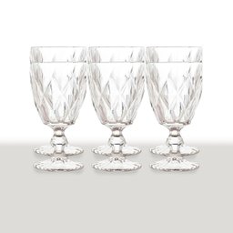 Jogo de Taça de Vidro Diamond 340ml Belakaza:transparente - 1