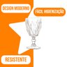 Jogo de Taça de Vidro Diamond 340ml Belakaza:transparente - 4