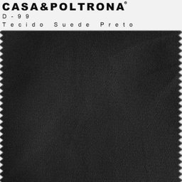 Puff Decorativo Status Base Preto Fosco Suede Preto - 5