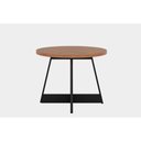 Ver mais imagens de Mesa para Cozinha Átria 1594 Redonda Aço C/tampo Madeirado Redondo 100cm Nogal/preto/preto -