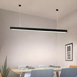 Luminária Pendente LED linear Otan 24w 4000k 1,20mt Preto - 2
