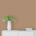 Ver imagem 1 de Papel de Parede Madeira Ripado Adesivo Lavável Cedro