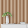 Papel de Parede Madeira Ripado Adesivo Lavável Cedro - 1