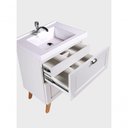 Ver imagem 4 de Gabinete para Banheiro Milano 3 Gavetas 1 Prateleira MDF 60cm Branco com Cuba e Armário On Móveis