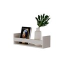 Ver imagem 2 de Prateleira Porta Objeto 60x12cm MDF Suporte Invisível Organizadora Sala Branco Mercado