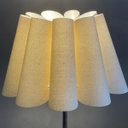 Ver imagem 4 de Luminária de Mesa Abajur Especial com Interruptor Escovado com Cúpula Pétala Tecido Algodão