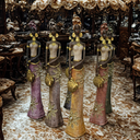 Ver imagem 2 de Estatueta - Mulher Africana:Linda e elegante estatueta decorativa, perfeita para adicionar um toque 