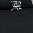 Ver imagem 3 de Lençol com Elástico Casal Comum 4 Un Preto Almofada Decor