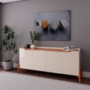 Ver imagem 4 de Aparador para Sala Buffet Studio 1.6 Off White Nature - Imcal