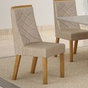 Ver imagem 4 de Kit de 4 Cadeiras para Sala de Jantar Aurora Bege/Cinamomo