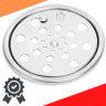Ralo Tampa Grelha Aço Inox Redonda 15 cm c/ Caixilho - 1