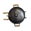 Ver imagem 3 de Churrasqueira Americana a Bafo Alumínio Craqueado Redonda