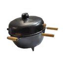 Ver imagem 1 de Churrasqueira Americana a Bafo Alumínio Craqueado Redonda