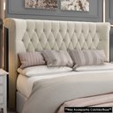 Ver imagem 1 de Cabeceira Cama Box Solteiro 98cm Dust P02 Veludo Bege - Mpozenato