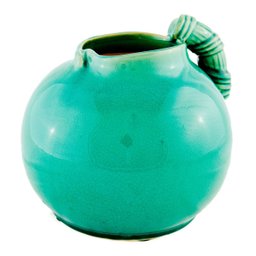 Jarra Cerâmica Verde Jade com Bico Inclinado e Alça Texturizada - 2