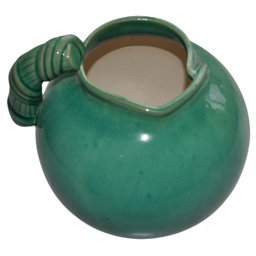 Jarra Cerâmica Verde Jade com Bico Inclinado e Alça Texturizada - 5