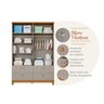 Quarto para Bebê Completo Guarda Roupa Cômoda e Berço 100% Mdf Biscoito Permobili Fendi/nature - 5