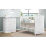 Quarto Infantil Berço E Cômoda Bebê Certificado Inmetro - Branco - 1