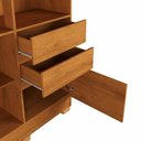 Ver imagem 5 de Guarda Roupa Casal Brunela 5 Portas 2 Gavetas com Cabideiro e Prateleira Yescasa Marrom/Nature