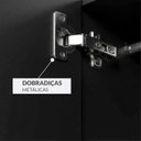 Ver mais imagens de Guarda Roupa Closet Modulado 4 Gavetas 2 Cabideiros Estrutura Metalica 180cm Olivar Preto/Ac