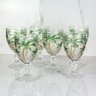 Kit 12 Taça Coqueiro Palm Tree De Vidro Vinho E Água 260ml - 5
