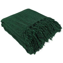 Manta Para Sofá Gigante Decorativa Verde Escuro 240x180 - 2