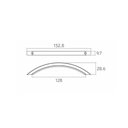 Ver imagem 2 de Puxador Alça Arco 160mm Inox Escovado Contatto Puxadores 01 Unidade