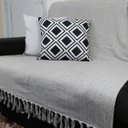 Ver imagem 3 de Manta Para Sofá Cinza 240x180