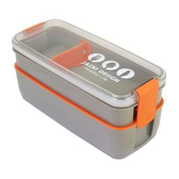Pote Marmita de 2 Andares 750ml - Vibe Cinza - Cinza - 1