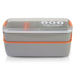 Pote Marmita de 2 Andares 750ml - Vibe Cinza - Cinza - 3