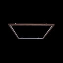Ver imagem 1 de Plafon Sobrepor Quadrado LED 40W 2700K 100cm Madeira Imbuia