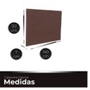 Ver imagem 4 de Cabeceira Casal Cama Box Estofada Virginia 140 Cm Veludo