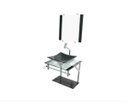Ver imagem 2 de Gabinete Preto de Vidro para Banheiro 40cm Cq30cm