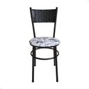 Ver imagem 5 de Conjunto 6 Cadeiras Pretas para Cozinha Viena Cor:floral Branco