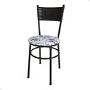 Ver imagem 6 de Conjunto 6 Cadeiras Pretas para Cozinha Viena Cor:floral Branco