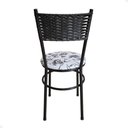 Ver imagem 3 de Conjunto 6 Cadeiras Pretas para Cozinha Viena Cor:floral Branco